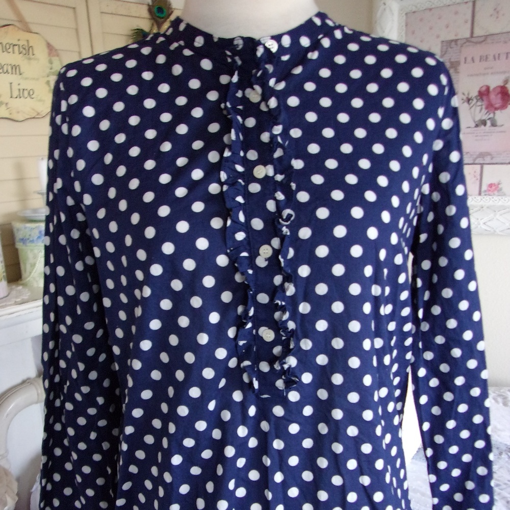 J. Crew Polka Dot Top